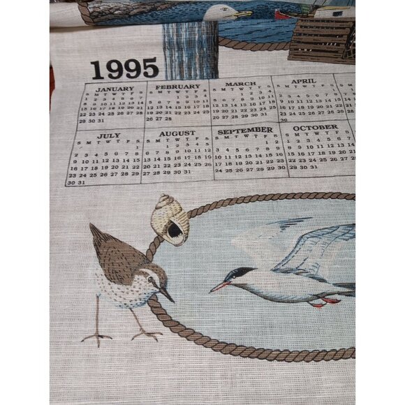 1995 Cotton Linen Tea Towel Nautical Light House Birth Year or Anniversary Gift - Picture 12 of 12
